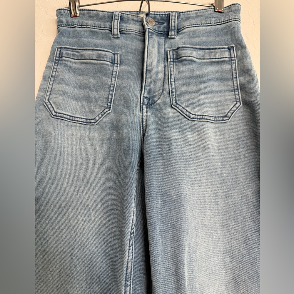 FAHERTY Stretch Terry Patch Pocket Jeans - Light … - image 5